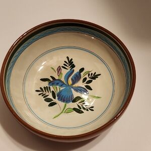 STANGL POTTERY Country Garden Dura-Fired Ceramic Marked Base in Brown